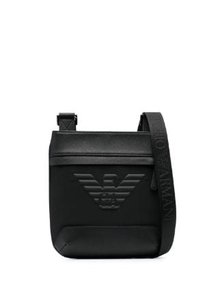Fendi Baguette Logo-detailed Phone Pouch in Black