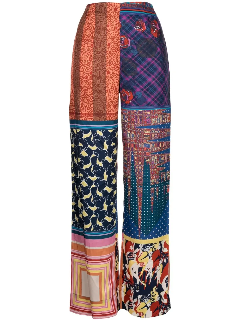 

STAUD Oscar patchwork foulard trousers - Multicolour