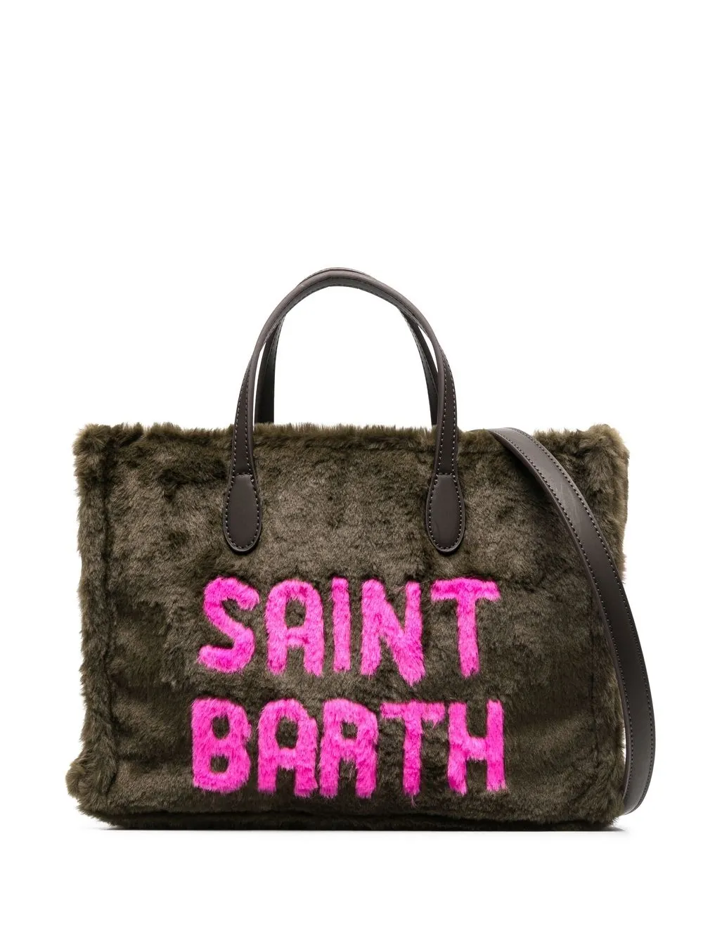 

MC2 Saint Barth Vivan faux-fur tote bag - Green