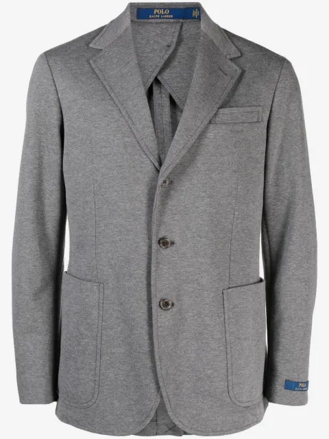 Polo Ralph Lauren single-breasted cotton-blend blazer