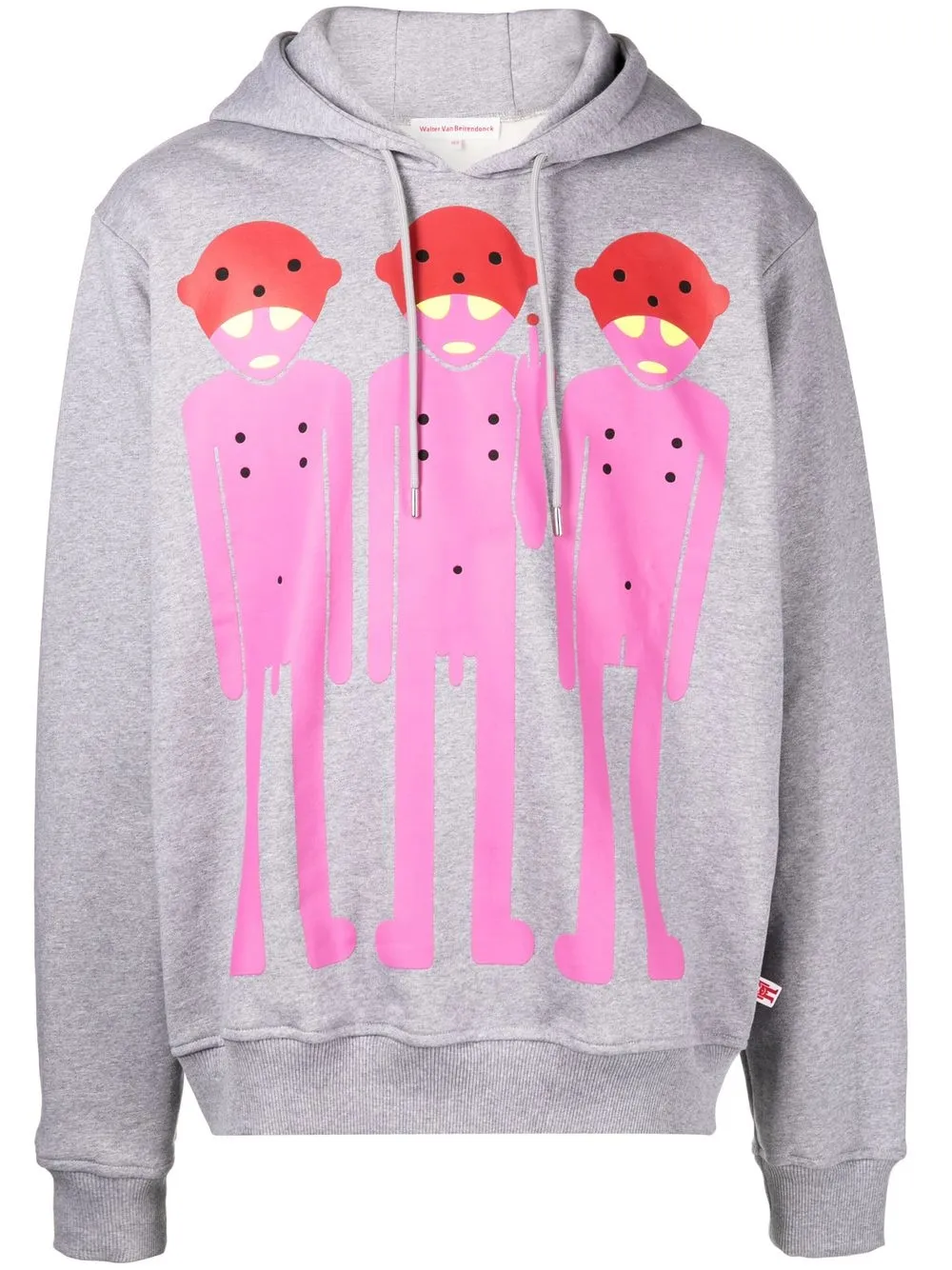 

Walter Van Beirendonck graphic-print cotton hoodie - Grey