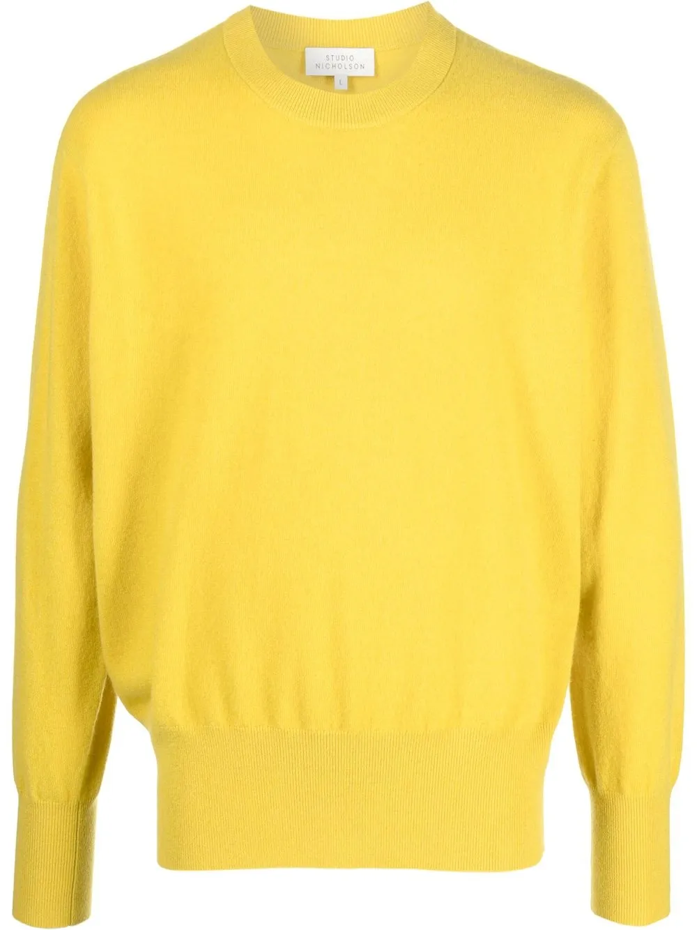 

Studio Nicholson crew-neck long-sleeve jumper - Yellow