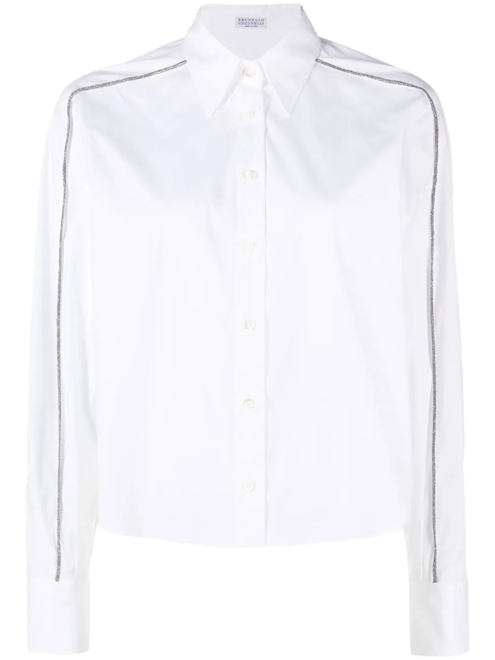 

Brunello Cucinelli brass-embellished shirt - White
