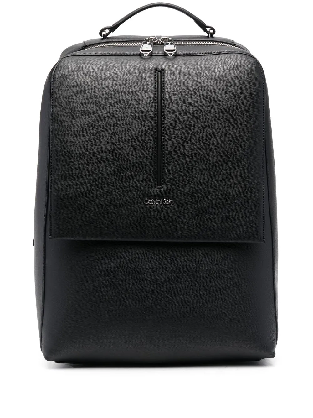 

Calvin Klein mochila con placa del logo - Negro