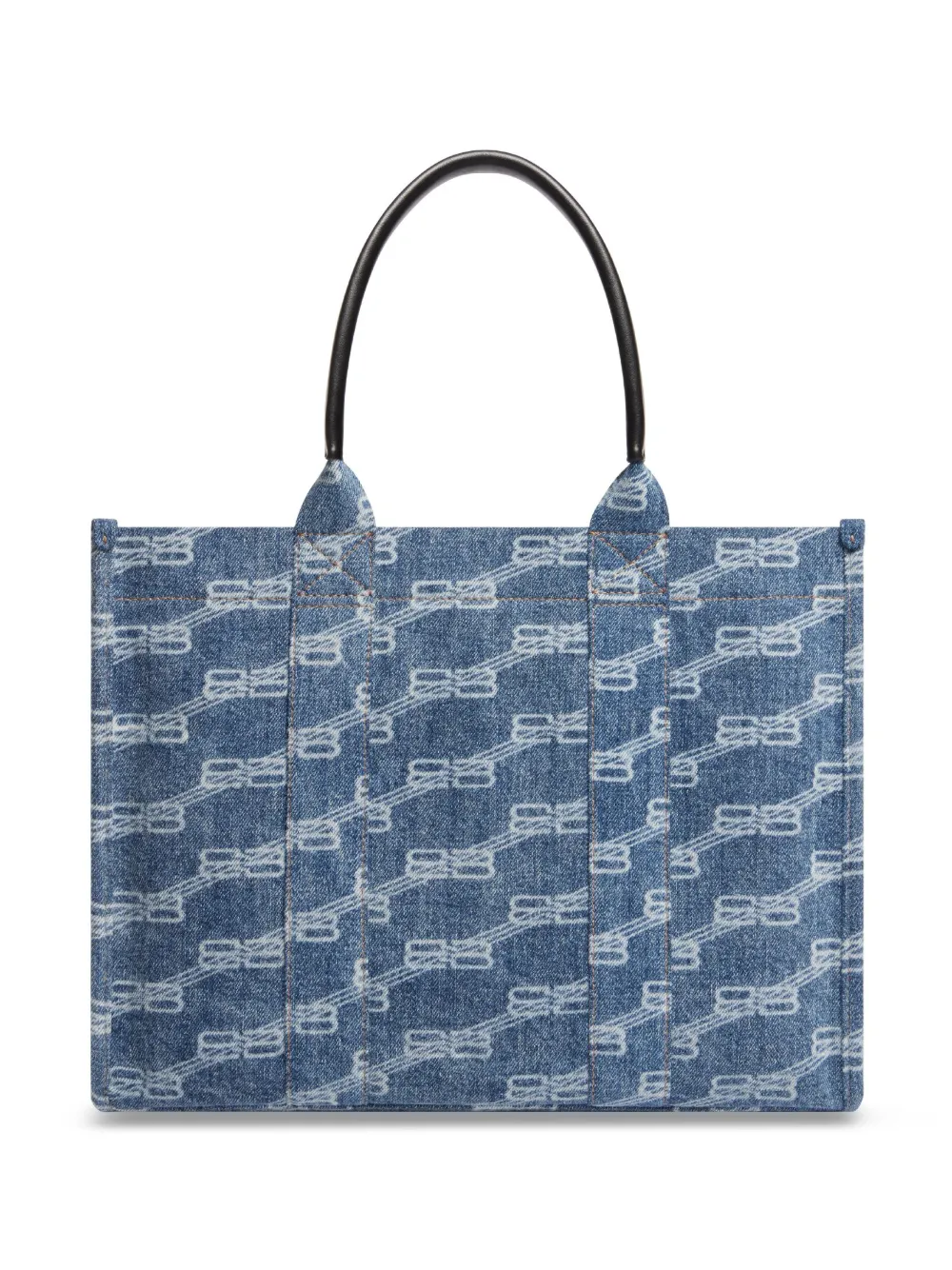 Balenciaga Hardware BB Monogram-print tote bag - Blauw