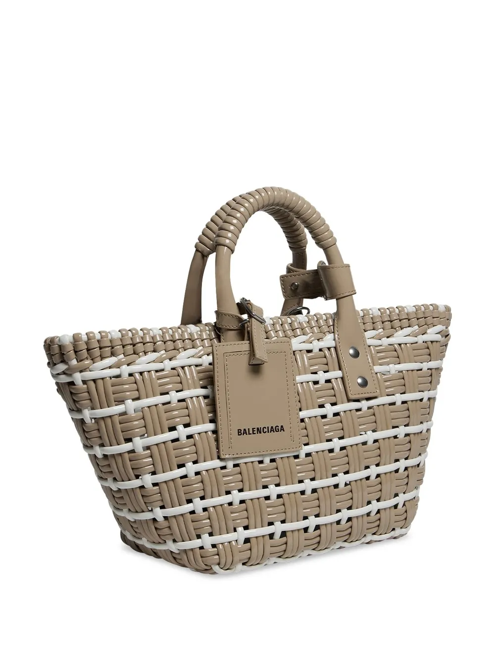 Shop Balenciaga Logo-print Tote Bag In Neutrals