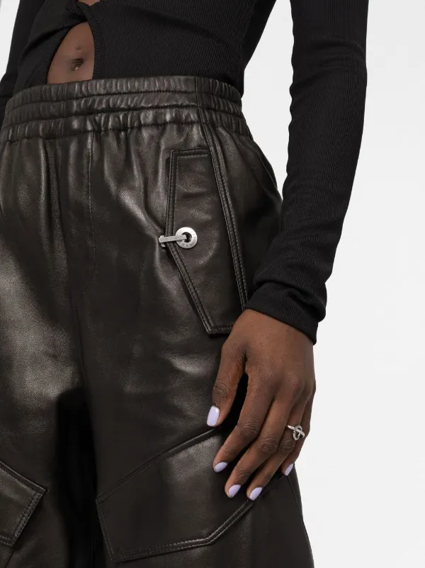 Dion Lee wide-leg Leather Trousers - Farfetch
