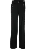 Dion Lee eyelet-detail wide-leg trousers - Black