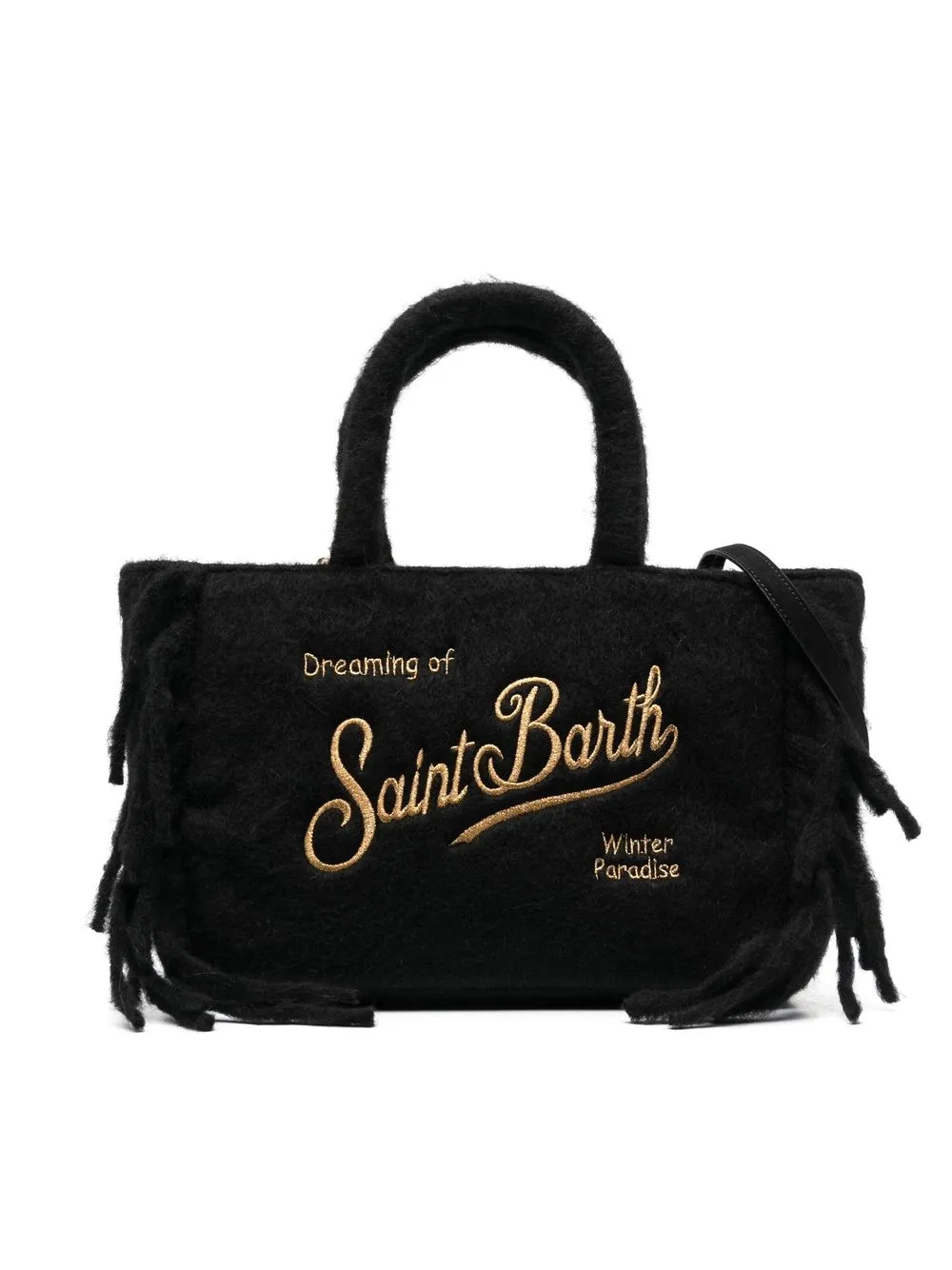 

MC2 Saint Barth Kids embroidered-logo tote bag - Black