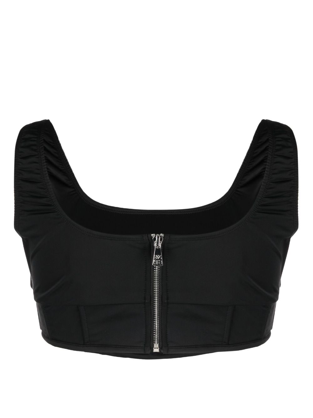 Shop Natasha Zinko Corset-style Bikini Top In Black