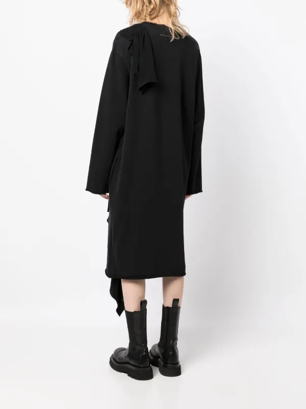 MM6 Maison Margiela ドレープディテール ドレス | ブラック
