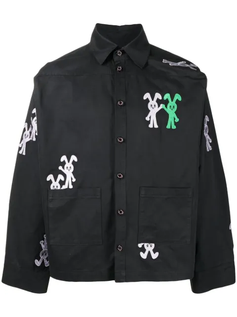 Natasha Zinko embroidered-bunny shirt 