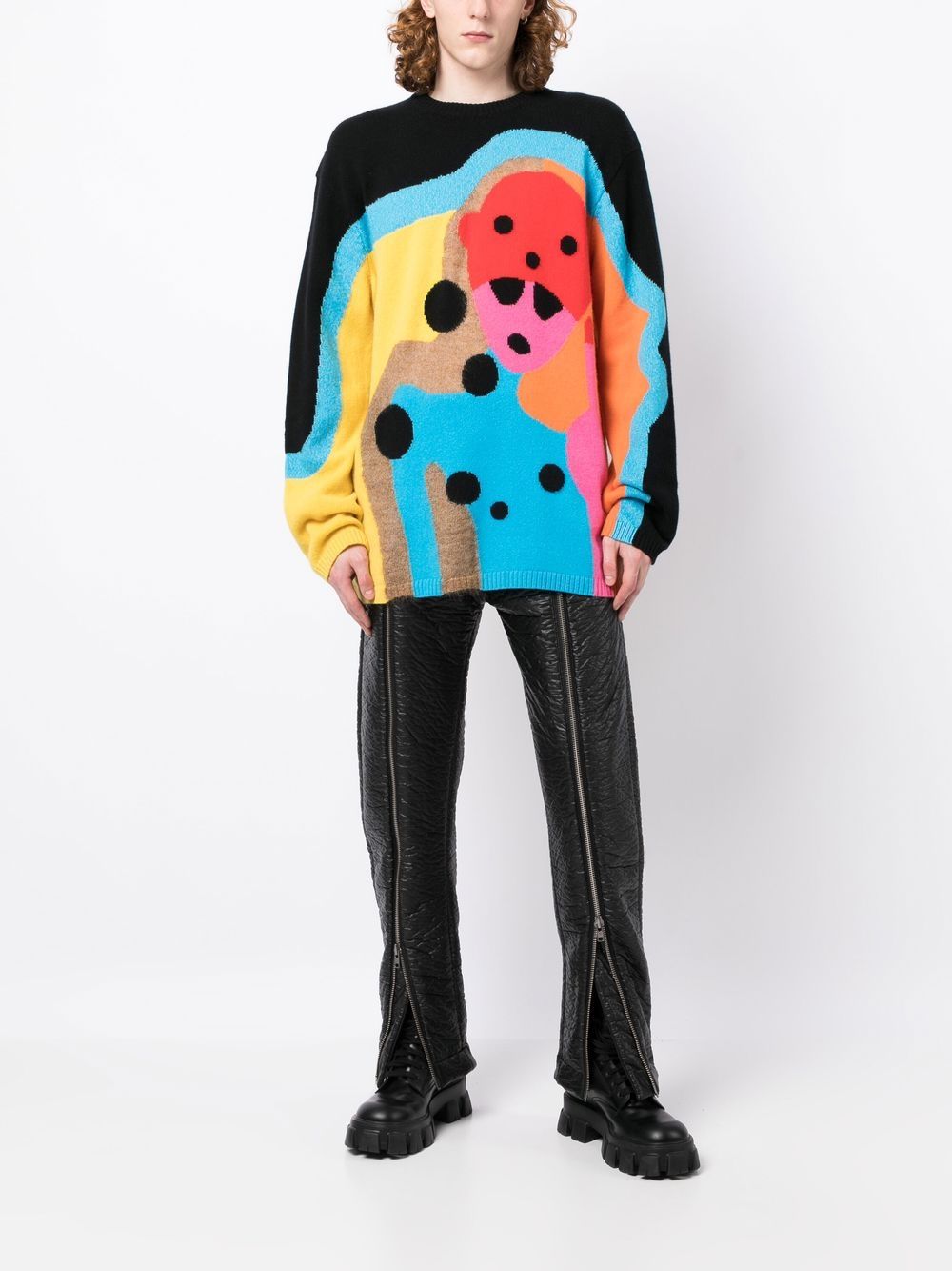 Walter Van Beirendonck Trui met colourblocking - Veelkleurig