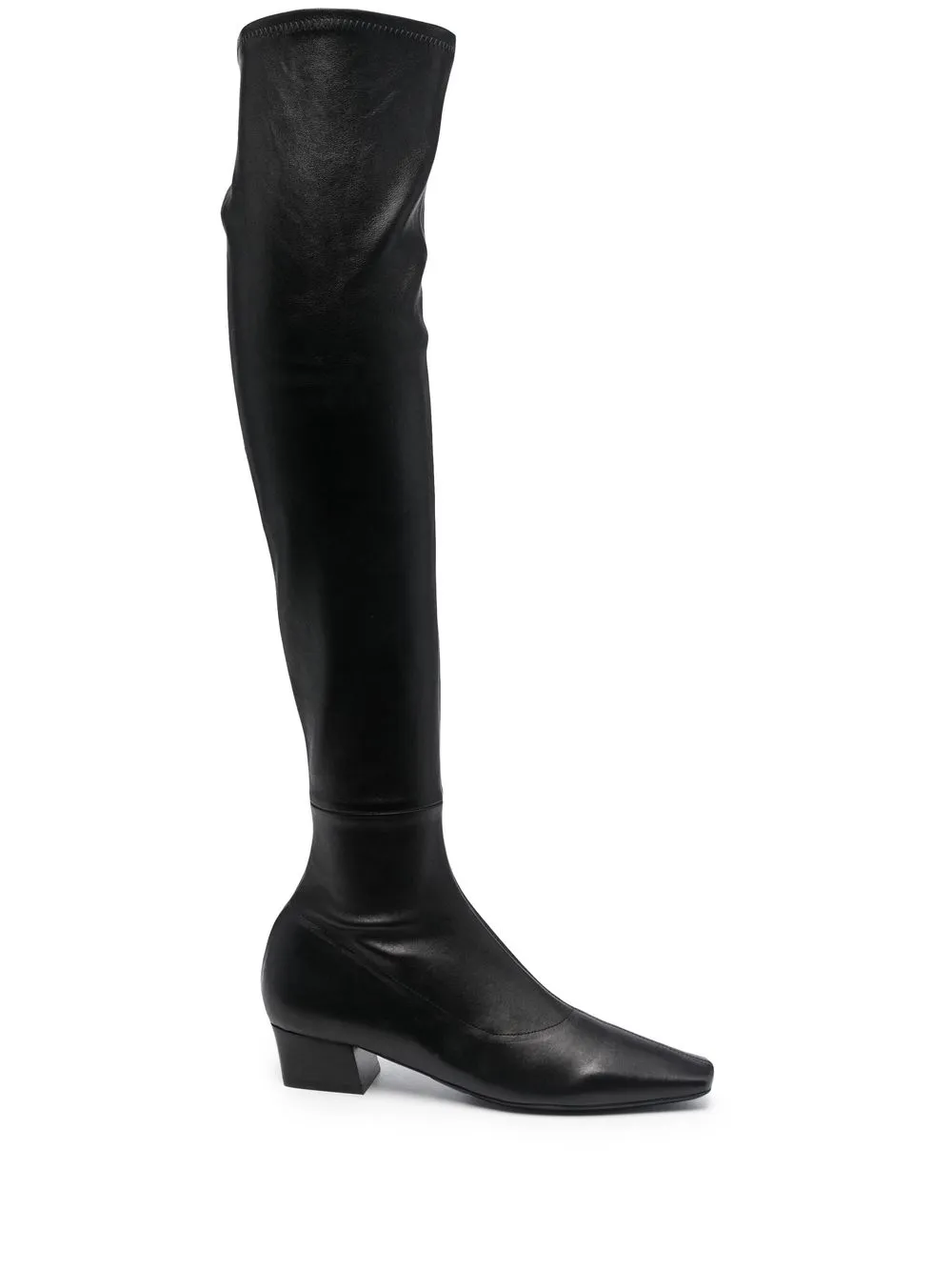 

BY FAR over-the-knee leather boots - Black