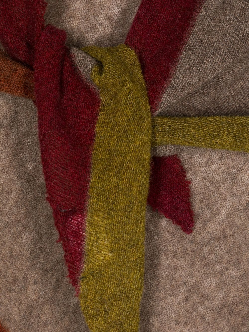 Shop Faliero Sarti Fine-knit Shawl In Brown