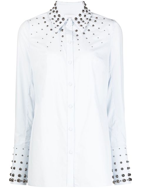 Erdem Paola stud-detail poplin shirt