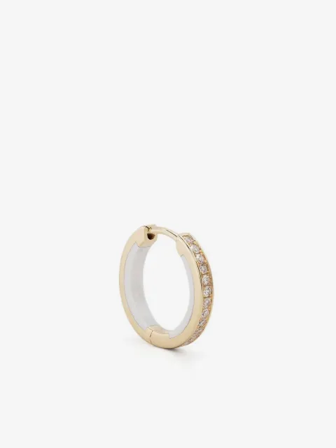 Maria Black 14K yellow gold diamond hoop earring