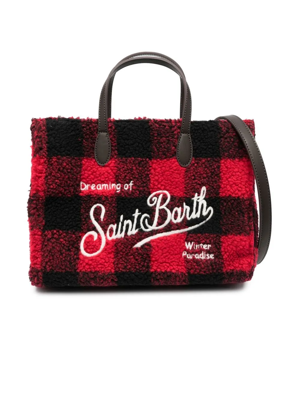 

MC2 Saint Barth Kids tote Vivian con logo bordado - Rojo