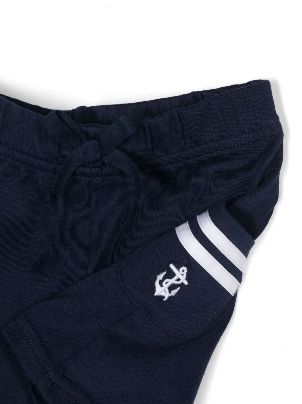Shop Ralph Lauren Sailor Cotton Striped Short Set In Blue