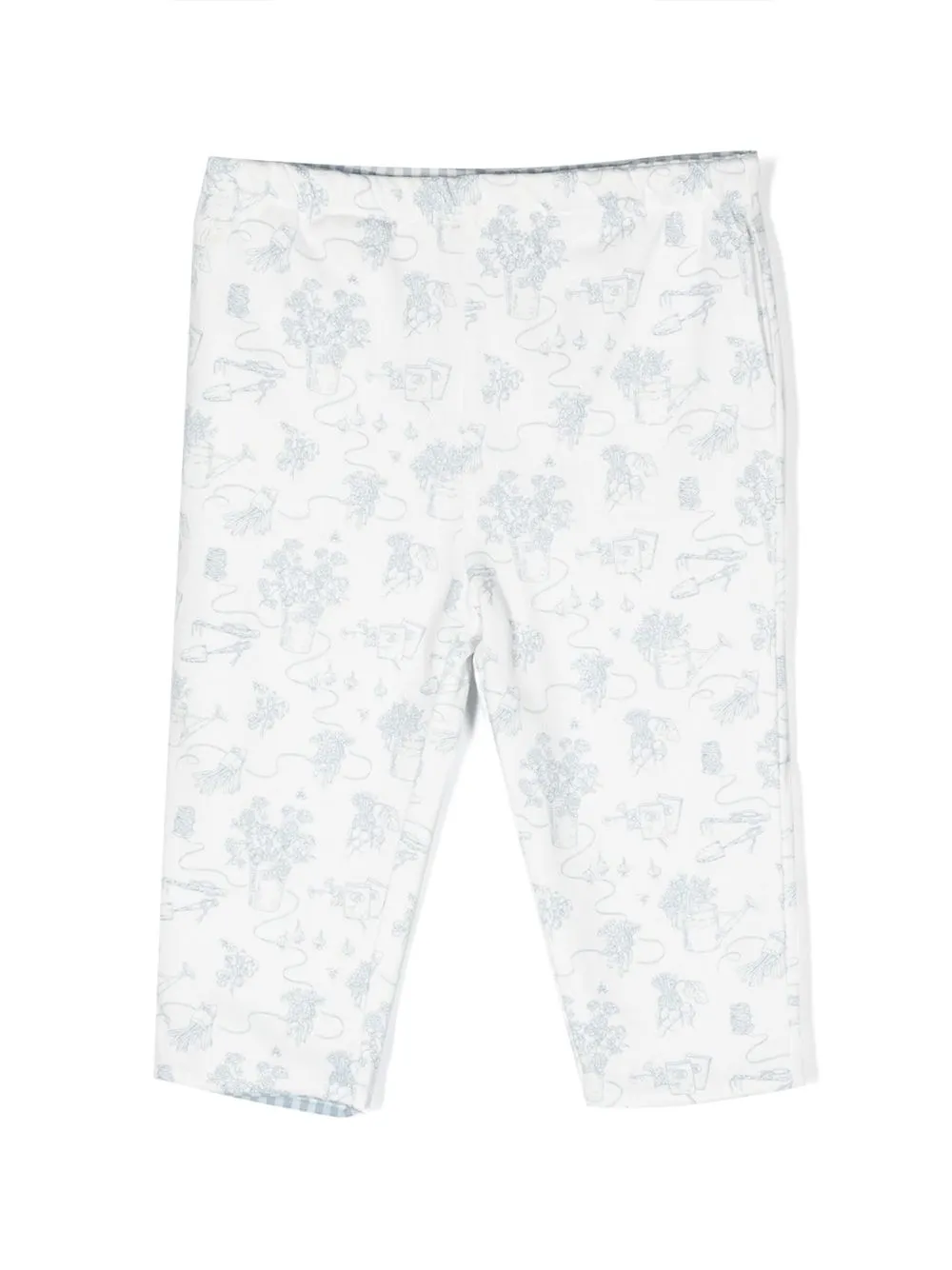 

Ralph Lauren Kids ditsy-floral cotton trousers - White