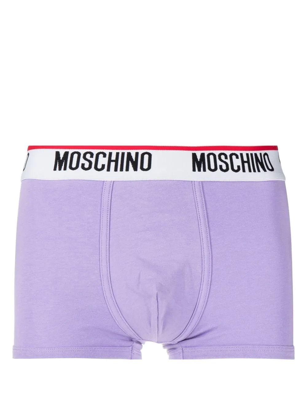 Moschino Twee boxershorts met logoband - Paars