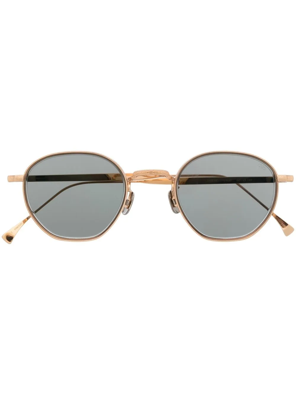 

Eyevan7285 engraved-detail round-frame sunglasses - Gold