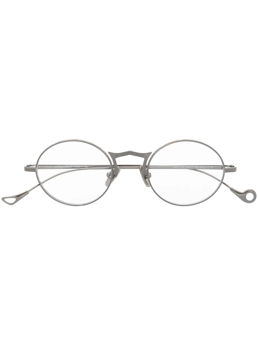 

Eyepetizer Crio oval-frame optical glasses - Silver