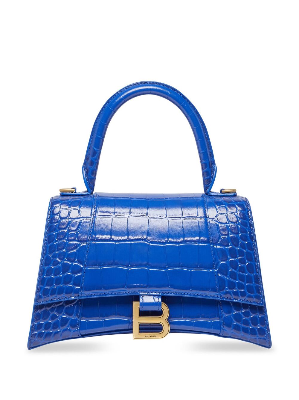 Balenciaga Small Hourglass Top-handle Bag In Blue