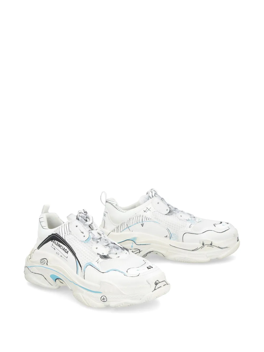 Balenciaga Triple S sketch-print sneakers | Low-Tops | Image 2