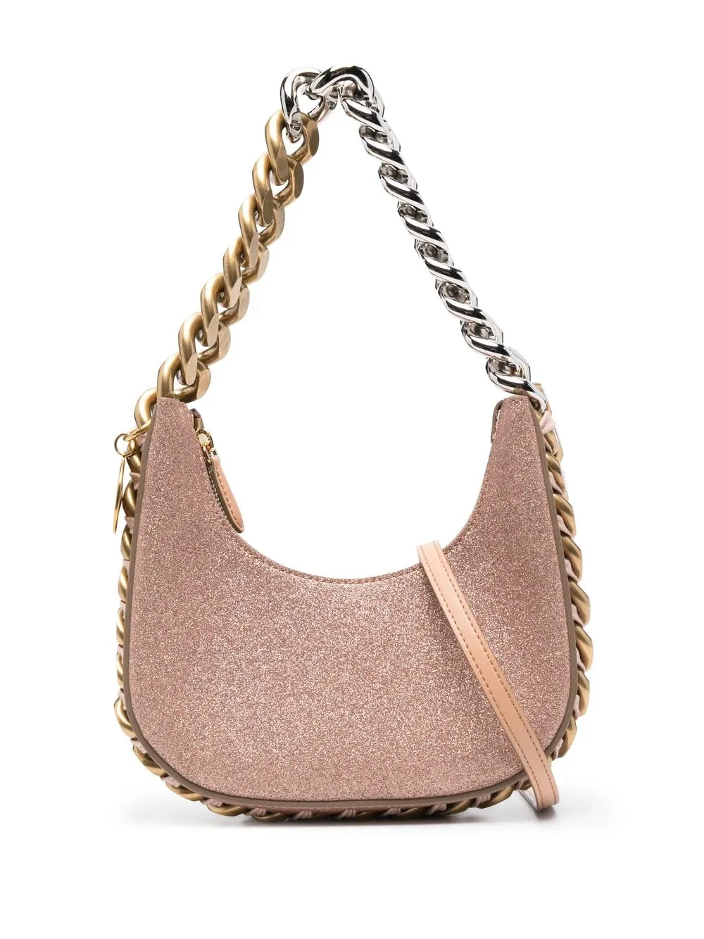 

Stella McCartney Falabella glittered shoulder bag - Neutrals