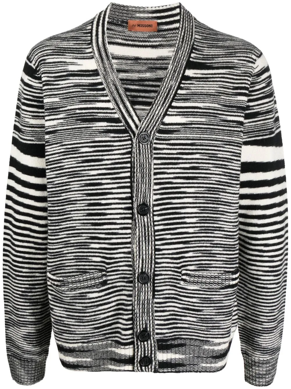 

Missoni intarsia-knit wool cardigan - Black