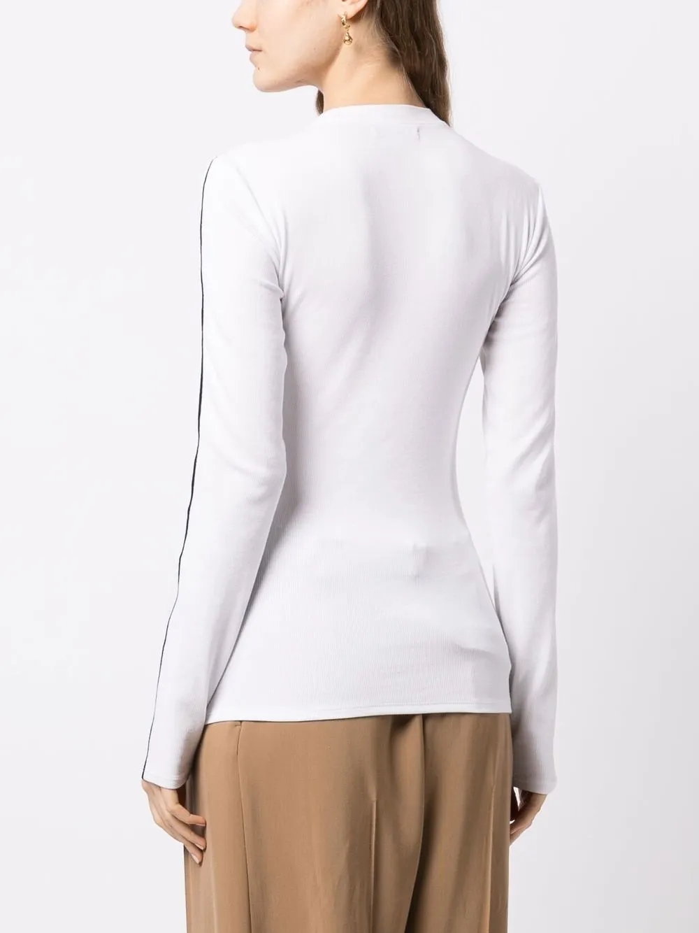 PETER DO FINE-RIBBED LONG-SLEEVE TOP