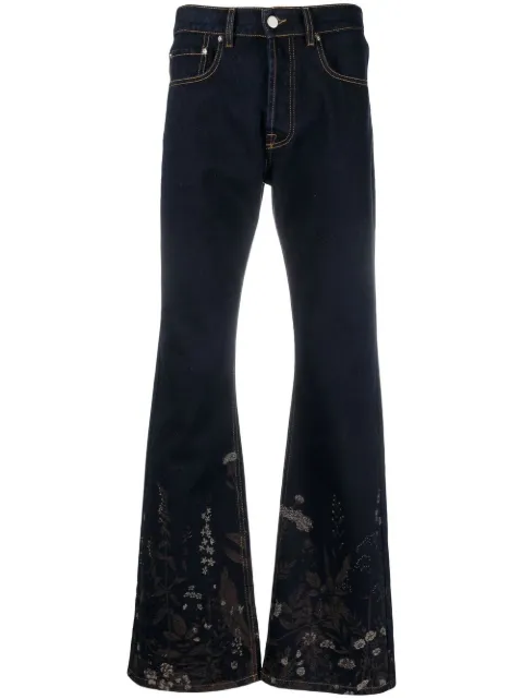 Cmmn Swdn Jonah bootcut floral jeans