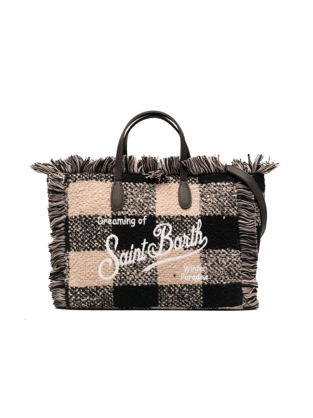 

MC2 Saint Barth Kids Colette embroidered-logo tote bag - Neutrals