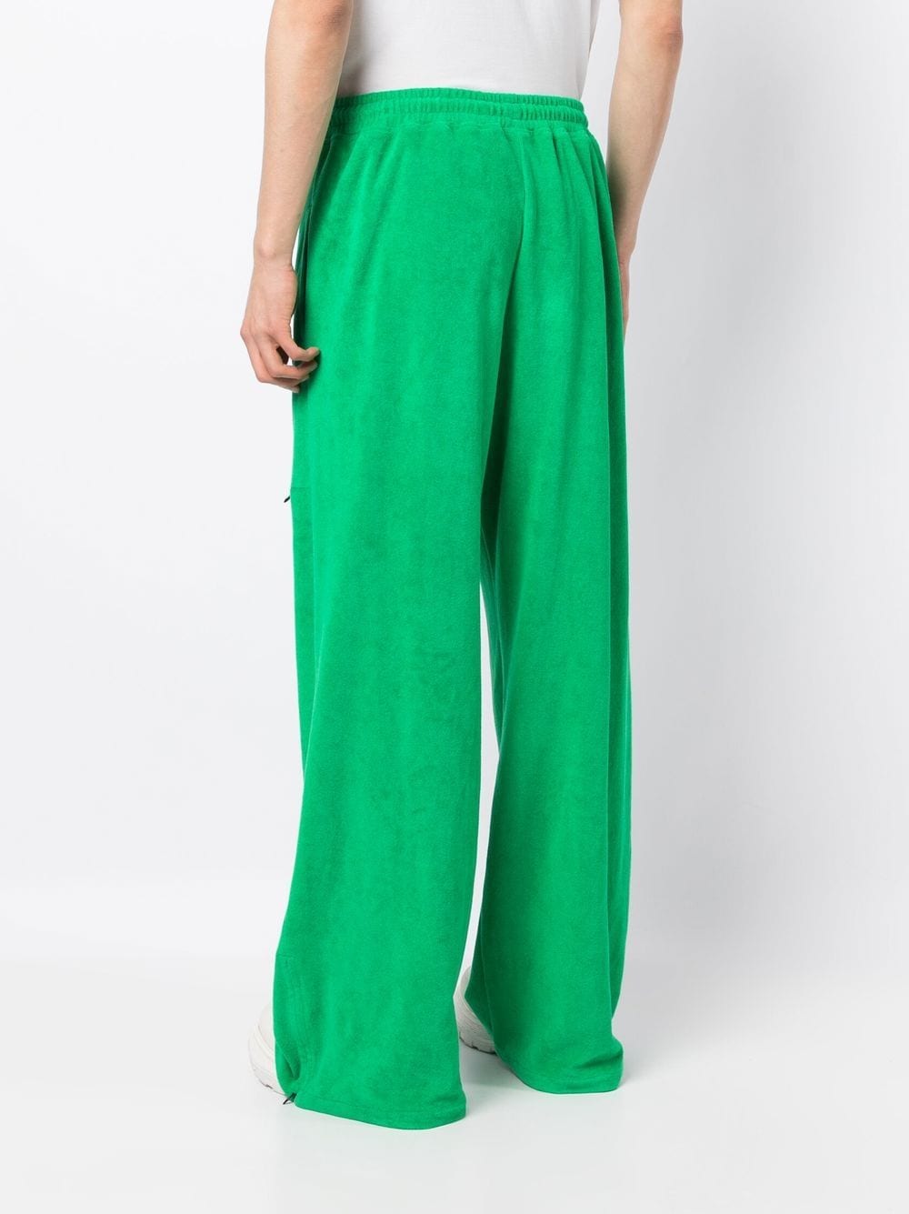 Shop Natasha Zinko Terry Bunny Sweatpants In Green