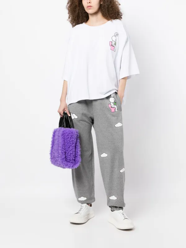 Natasha Zinko Bunny And Clouds Jogging Pants | Grey | FARFETCH