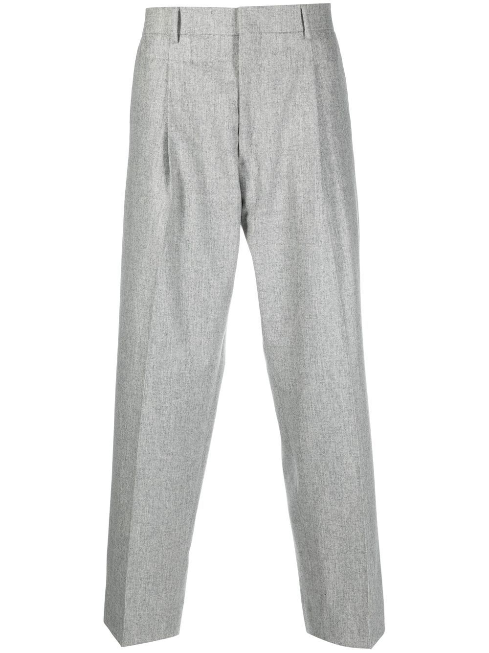 Costumein pleated tailored-cut trousers