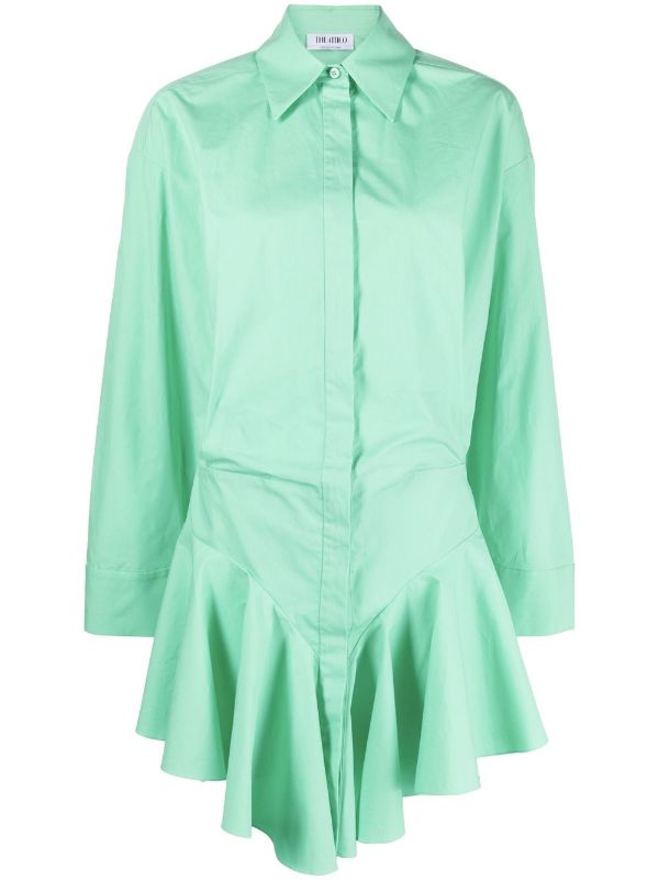 Mint green shirt outlet dress