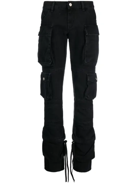 The Attico mid-rise straight-leg jeans 