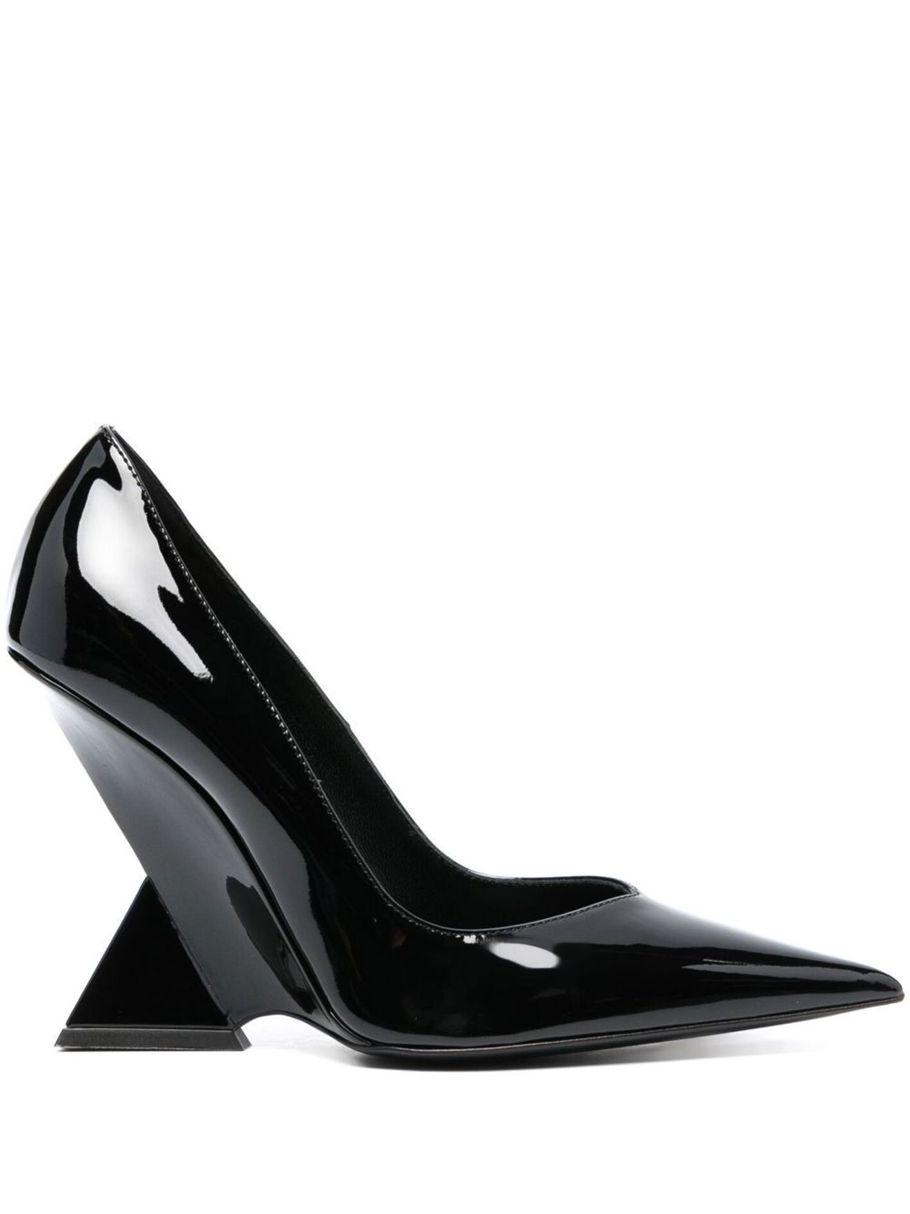 The Attico Cheope 105mm pointed-toe pumps black | MODES