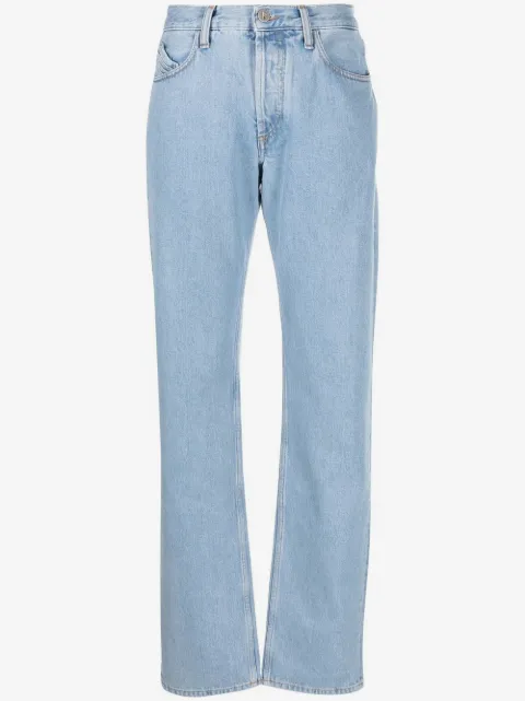 The Attico high-rise straight-leg jeans