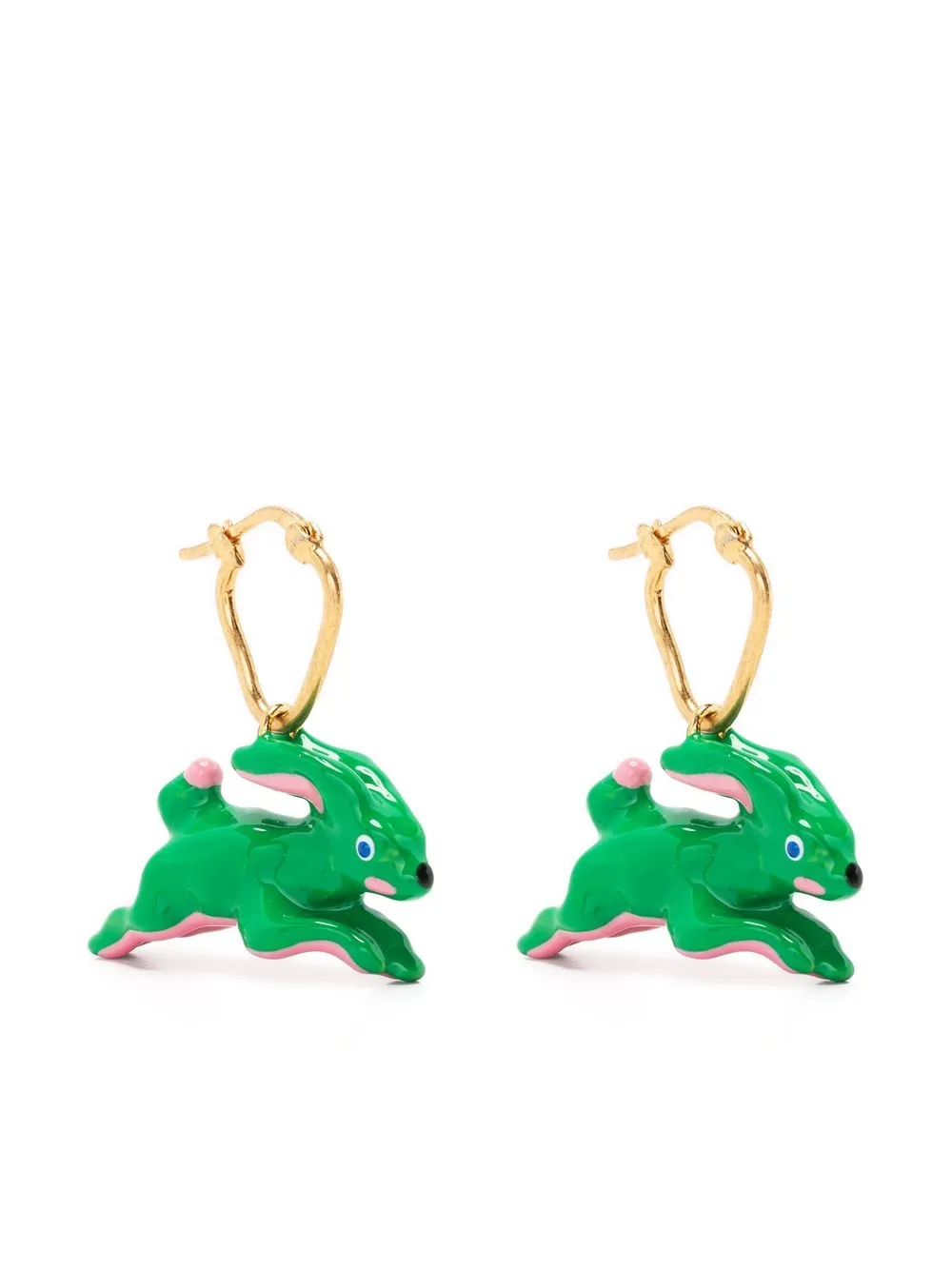 

Marni rabbit-shaped pendant earrings - Green
