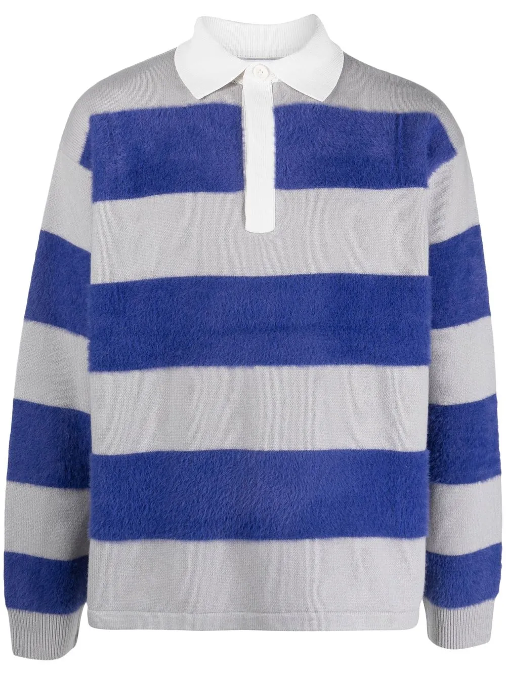 

Eytys stripe knitted polo shirt - Blue