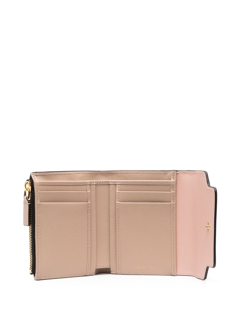 Shop Marni Colour-block Leather Purse In Pink