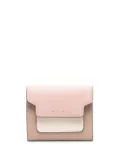 Marni colour-block leather purse - Pink