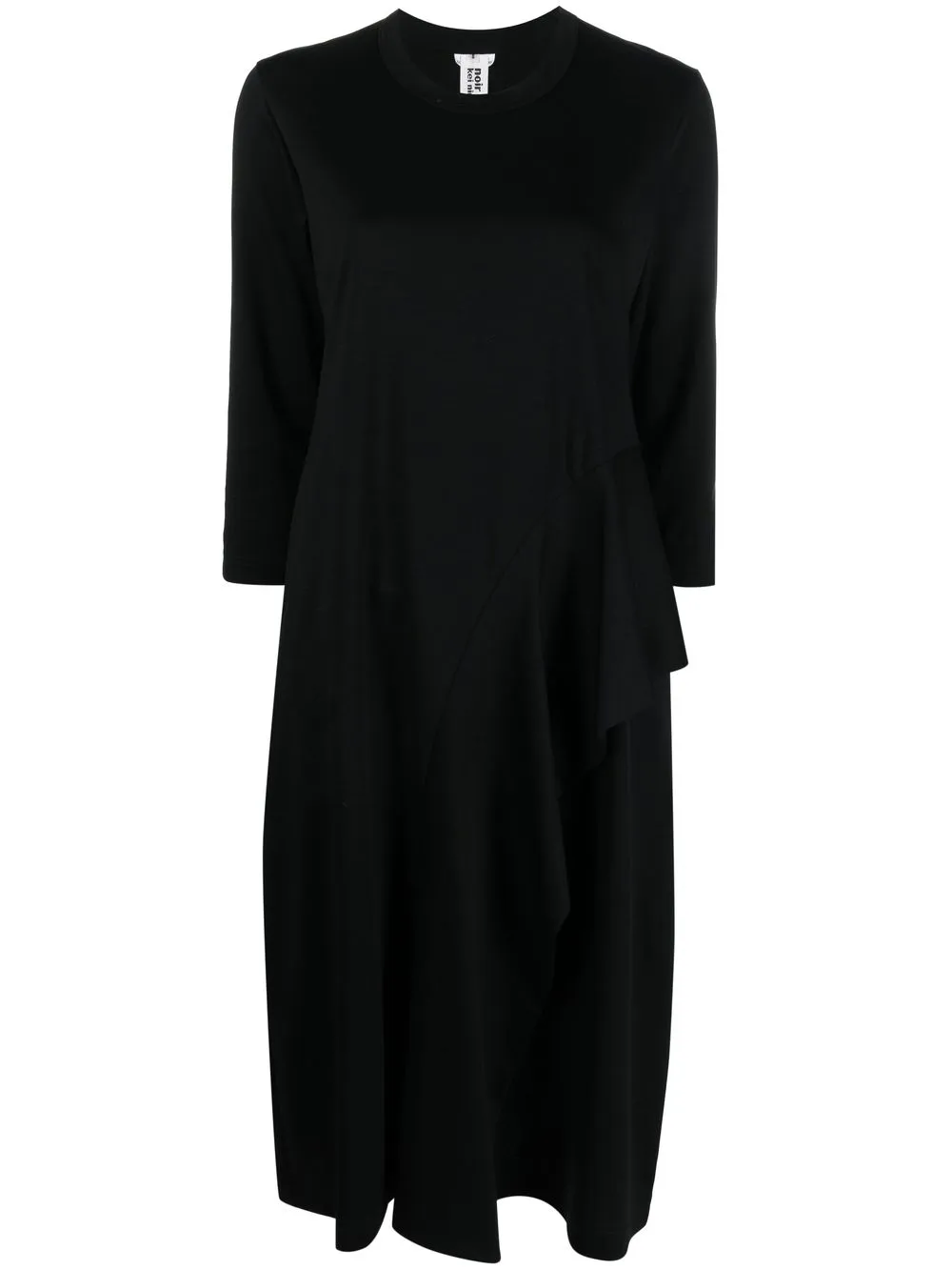 

Comme Des Garçons Noir Kei Ninomiya ruffle-panel midi shift dress - Black