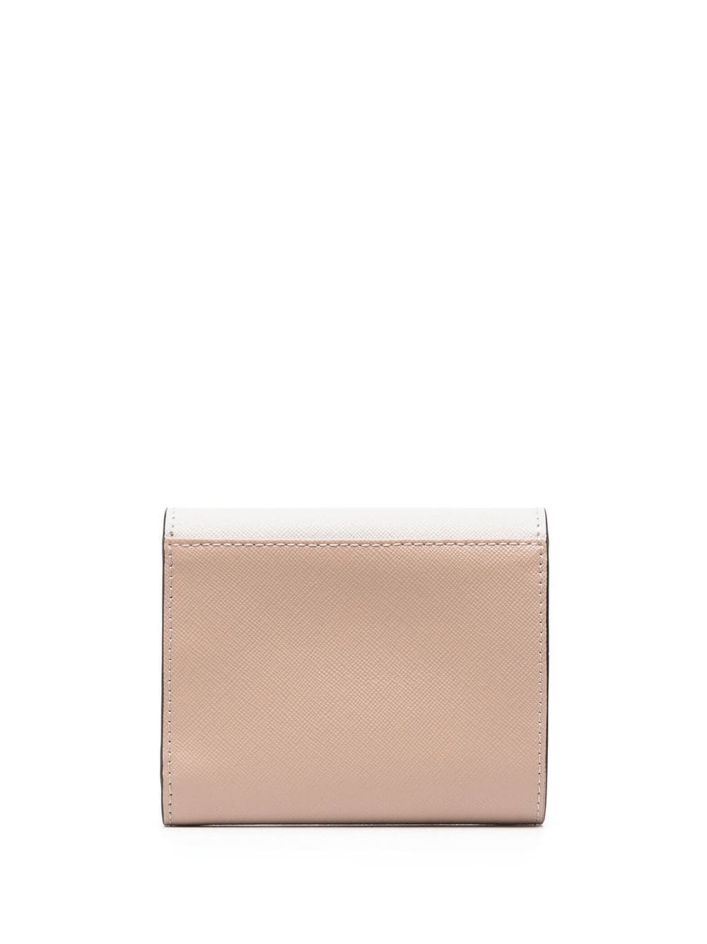 Shop Marni Colour-block Leather Purse In Neutrals