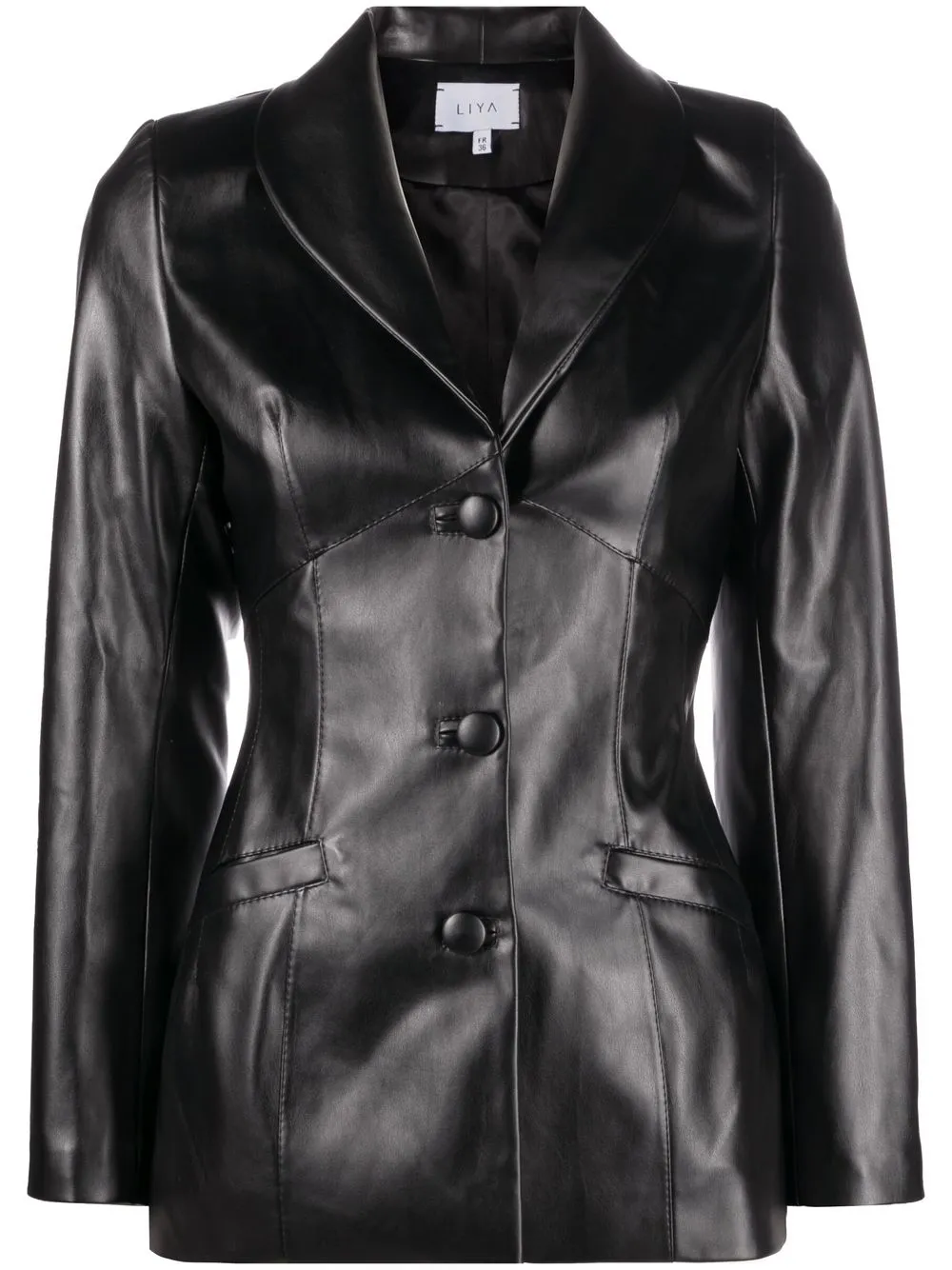 

LIYA faux leather jacket - Black