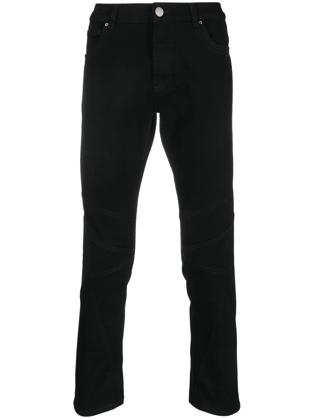 

LES HOMMES cropped leg jeans - Black