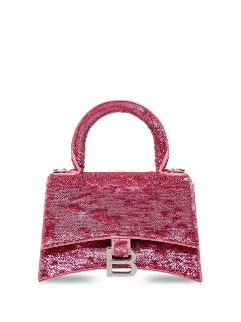 Balenciaga Hourglass XS sequin-embellished bag